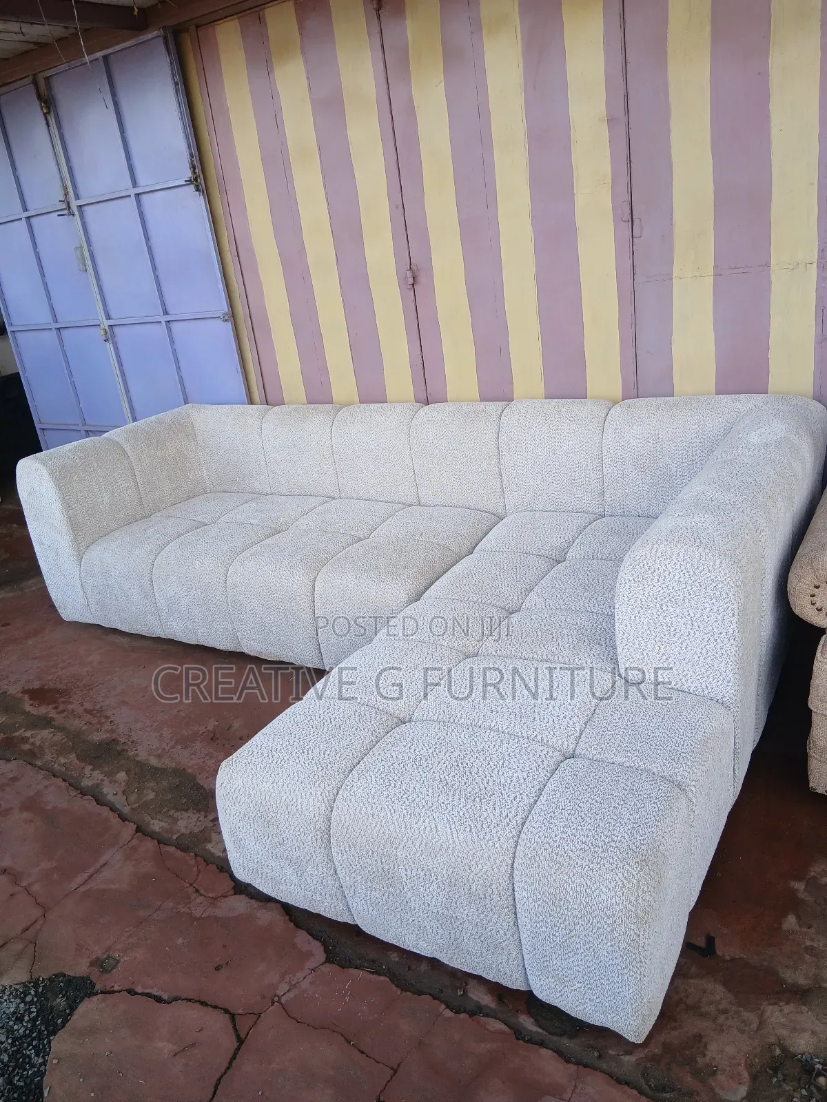 Luxury Bubble L-Shape 6-Seater Sofa – Modern, Cozy