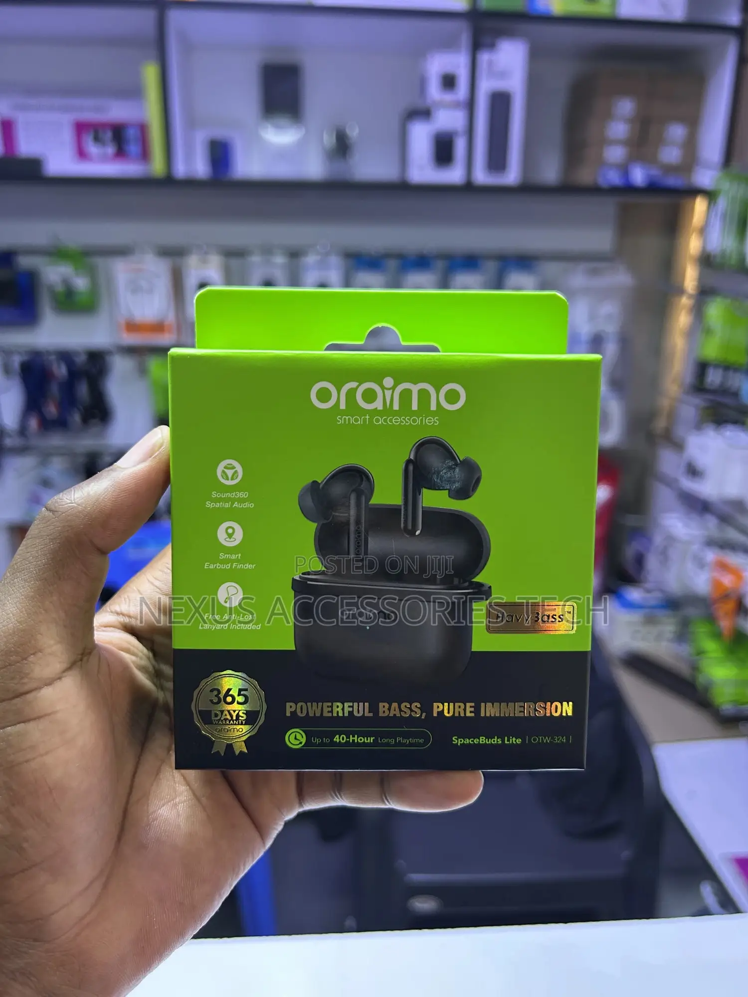 Oraimo Spacebuds Lite Otw-324 Wireless Earbuds|40h Playtime,Heavy Bass