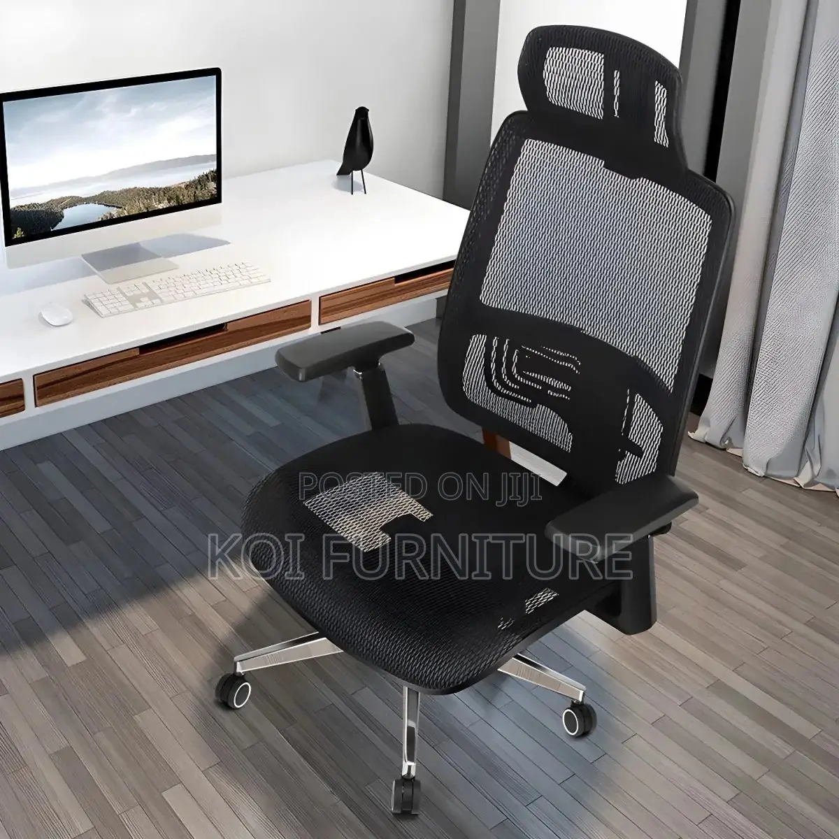 Office Chairs; Ergonomic Full Fabric Executive Seat