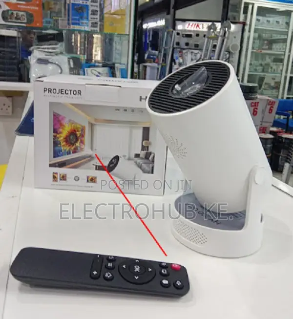 Hy300 Ultra Home Cinema Projector - Wireless Loud Speaker Easy Setup.