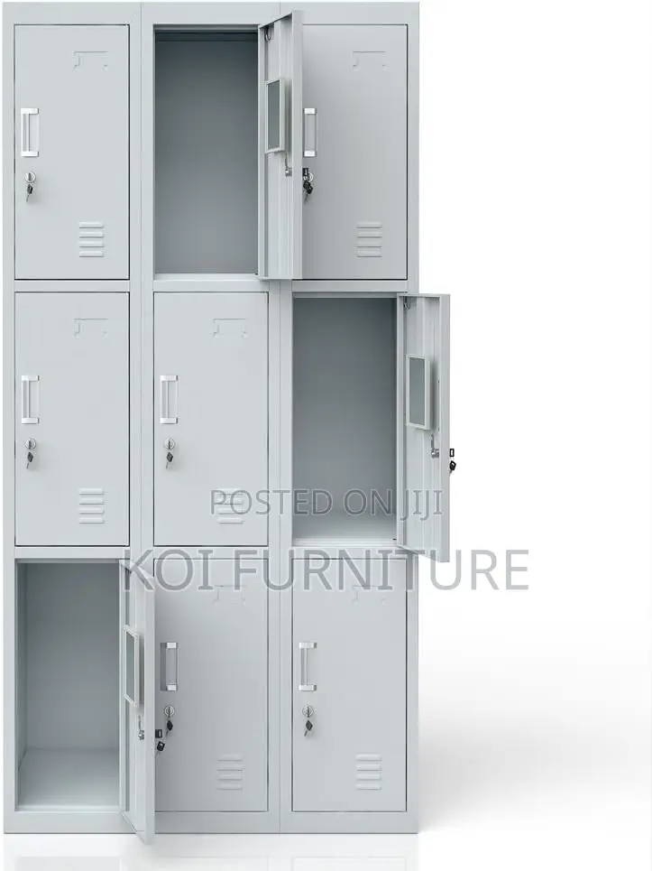 Office Cabinet; 9 Lockers Steel Creative Office Needs Storage Cabinet
