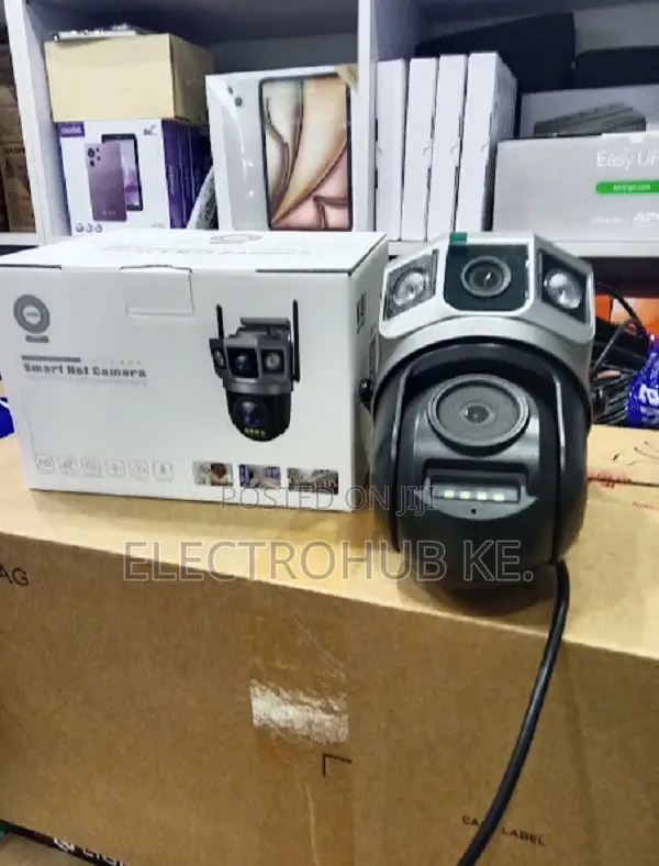 Smart Dual Lens CCTV Camera - 4g Ac Powered Full Coverage