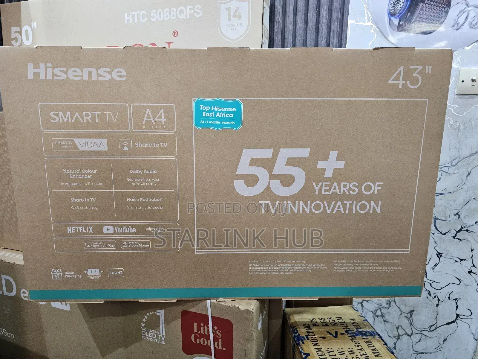 Hisense 43a4qken 43 Inch Smart Frameless Tv
