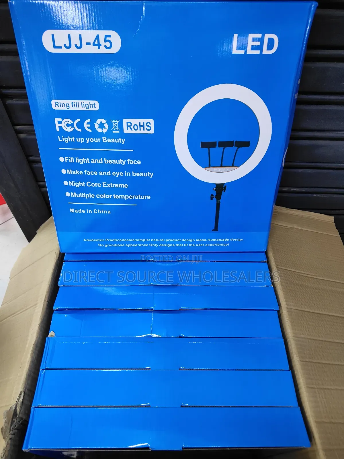 18 Inches Ringlight { Three Phone Holder , 2.1 Tripod Stand } 3 Colour