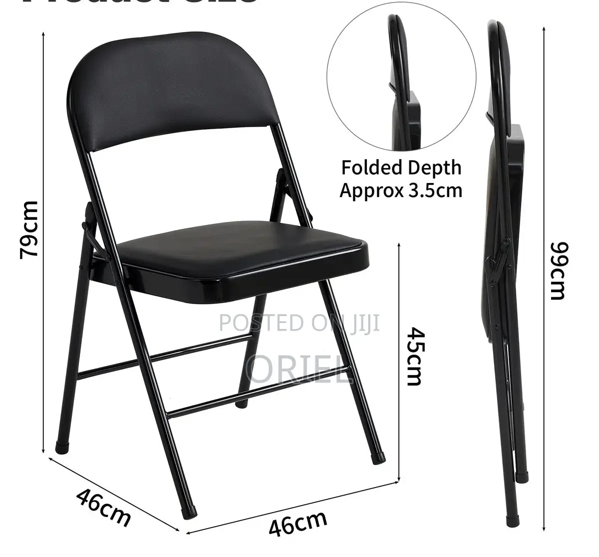 Mid-Back Chairs : Portable Folding Study Chair for Office Use