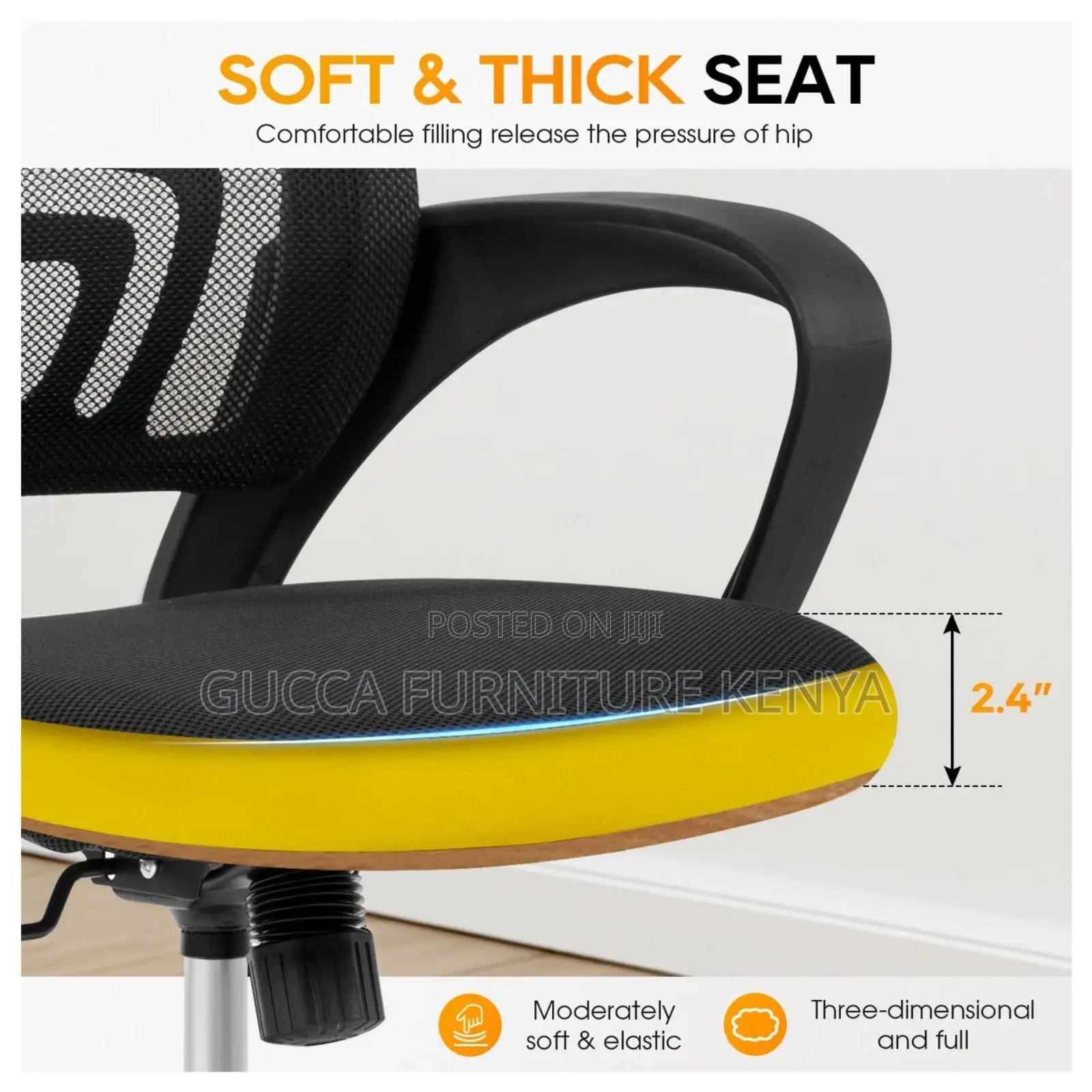Mid Height Mesh Clerical Task Office Chair