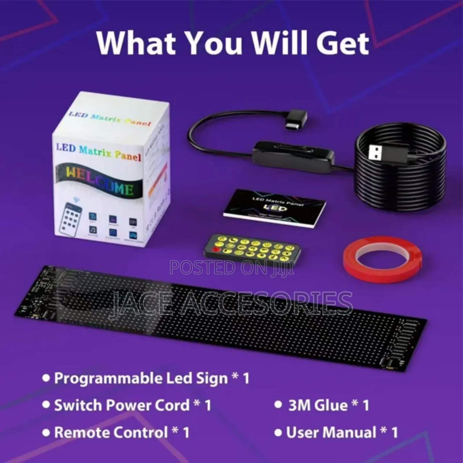 Usb Car Flexible Matrix Light 60cm