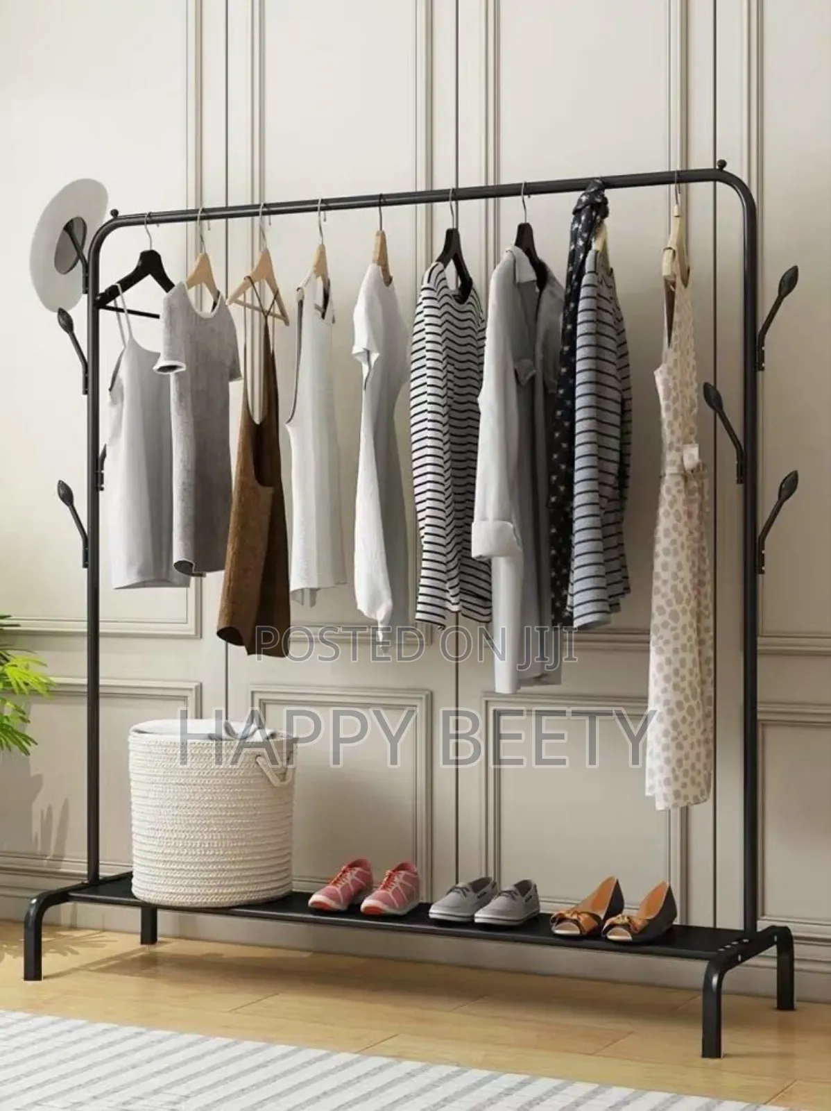 Floor Standing Rack With Movable Wheels