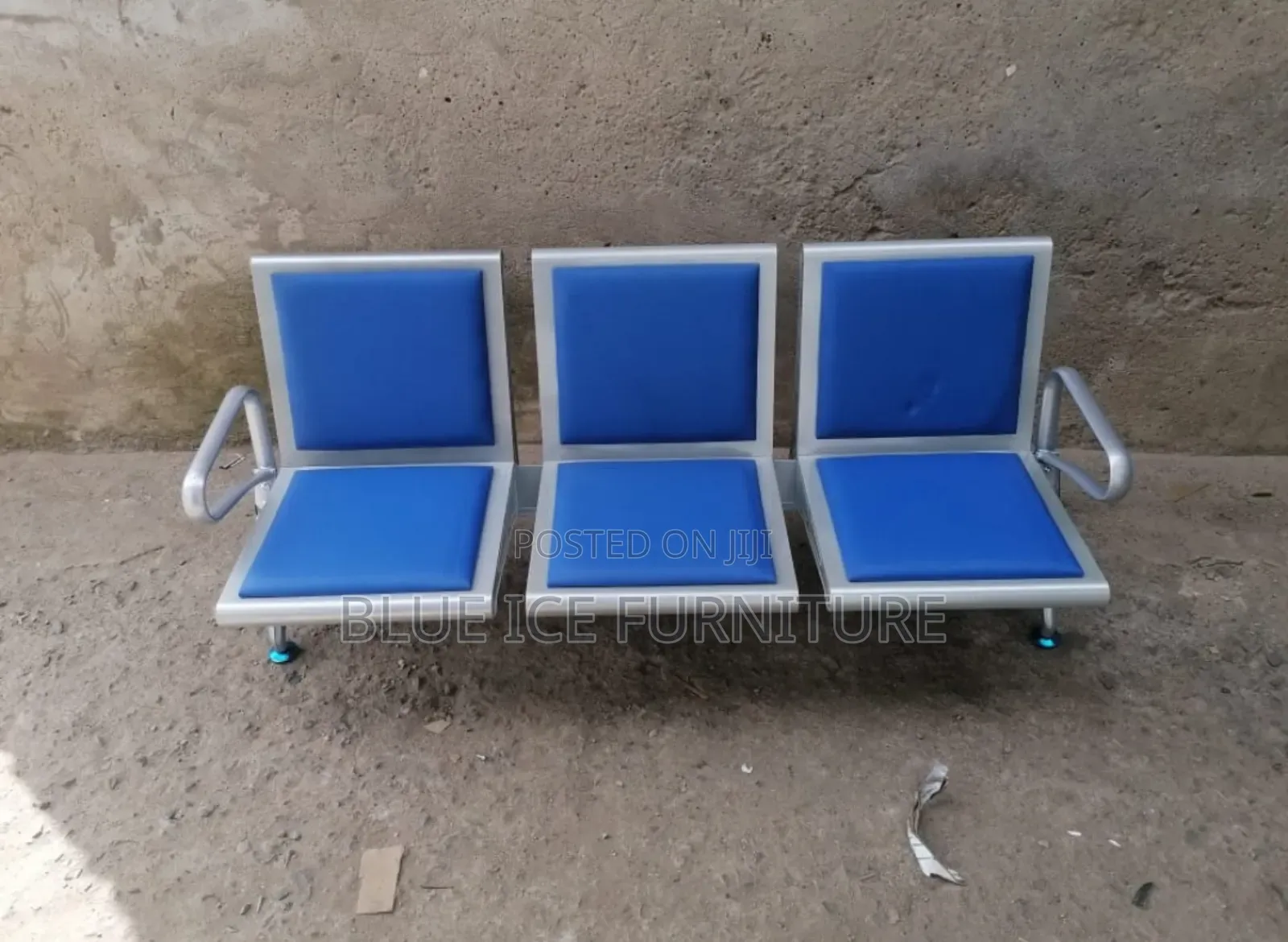 Bench 3 Seater Padded Waiting