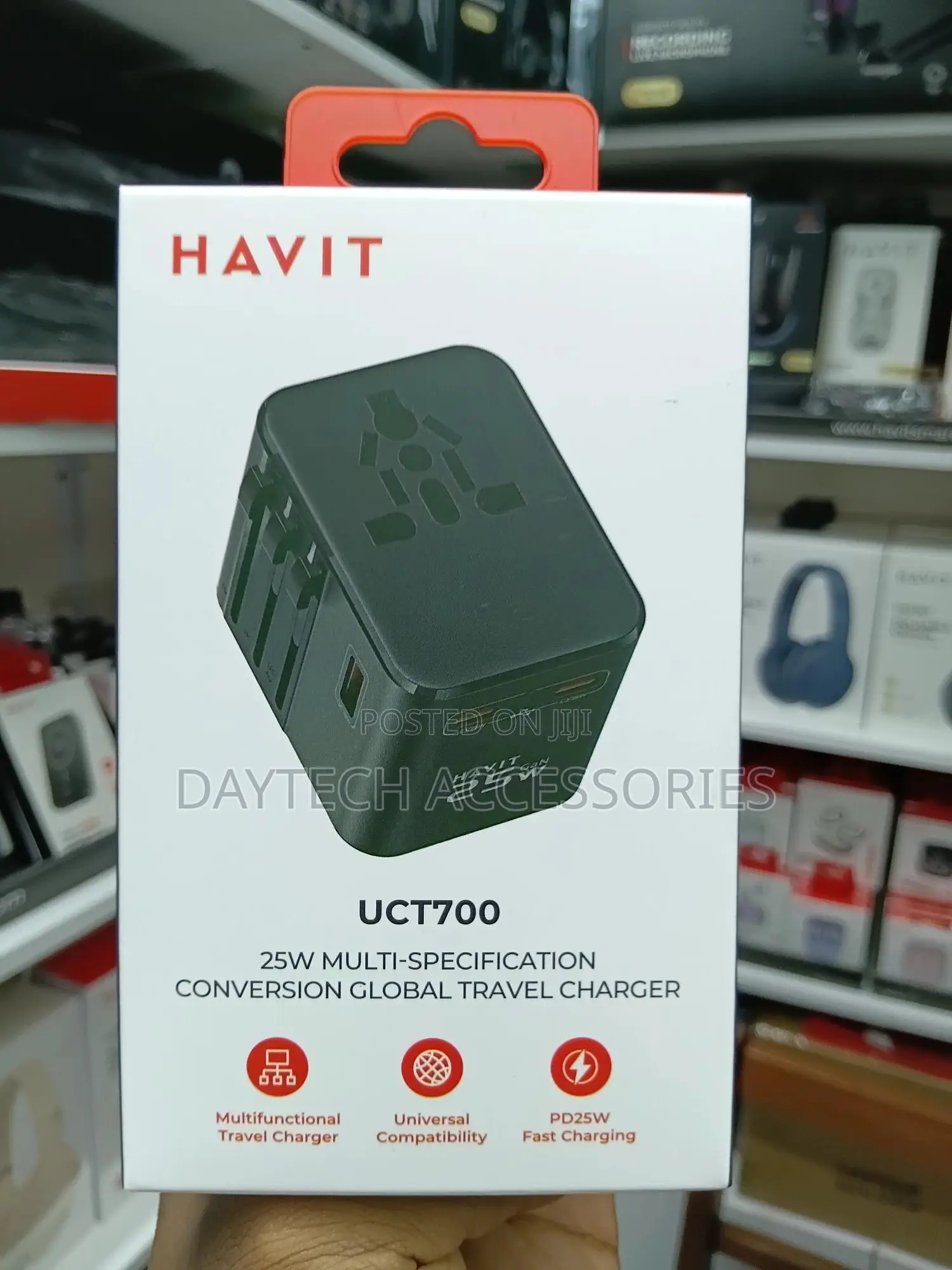 Havit Universal World Wide Travel Charger Adapter Plug - 25w
