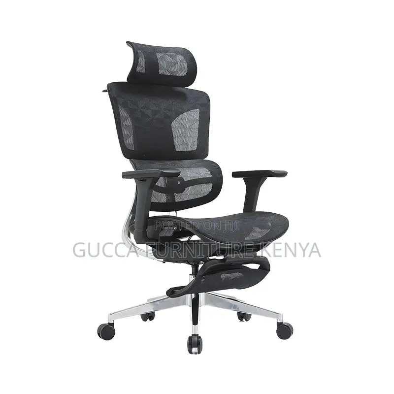 Full Mesh Orthopedic Reclining Seat With Footrest