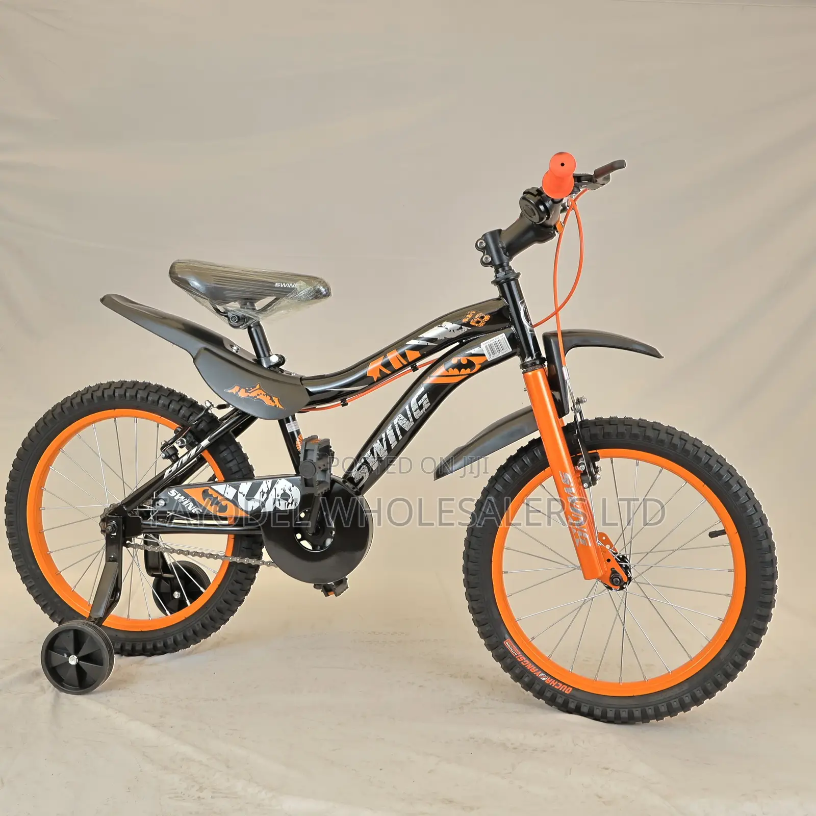 Sporty Orange Swing Kids Bicycle - Size 18 (Ages 5-7)