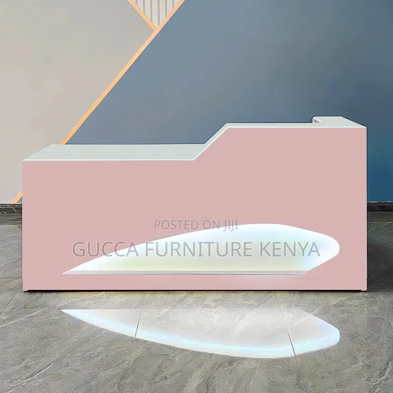 Professional Office White Reception Counter Desk