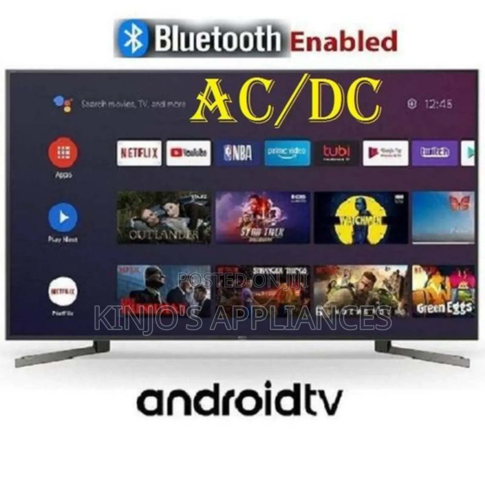 Amtec 32" Inch Ac/Dc Smart Android Hd Tv
