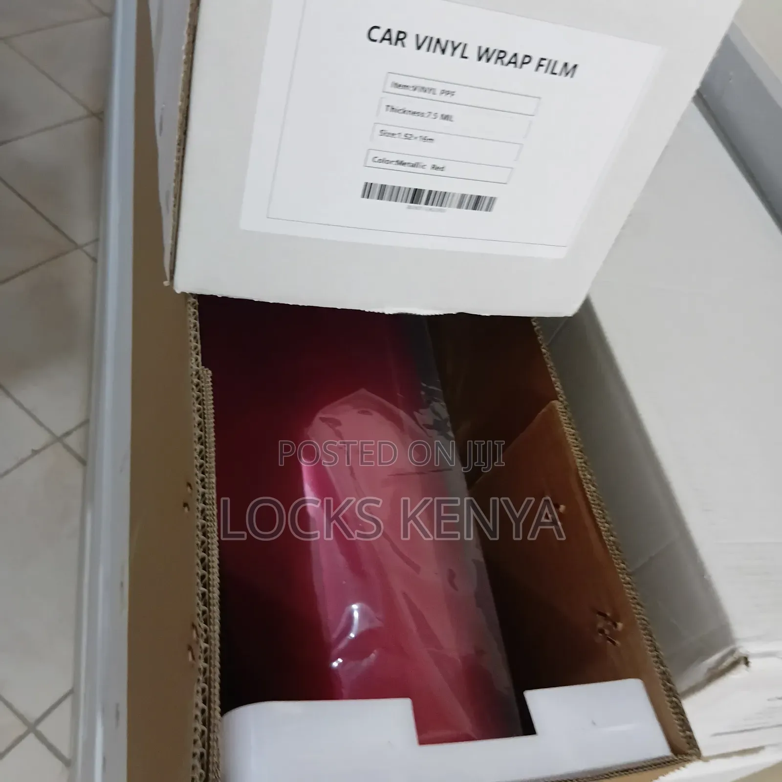 Metallic Red Car Wrap