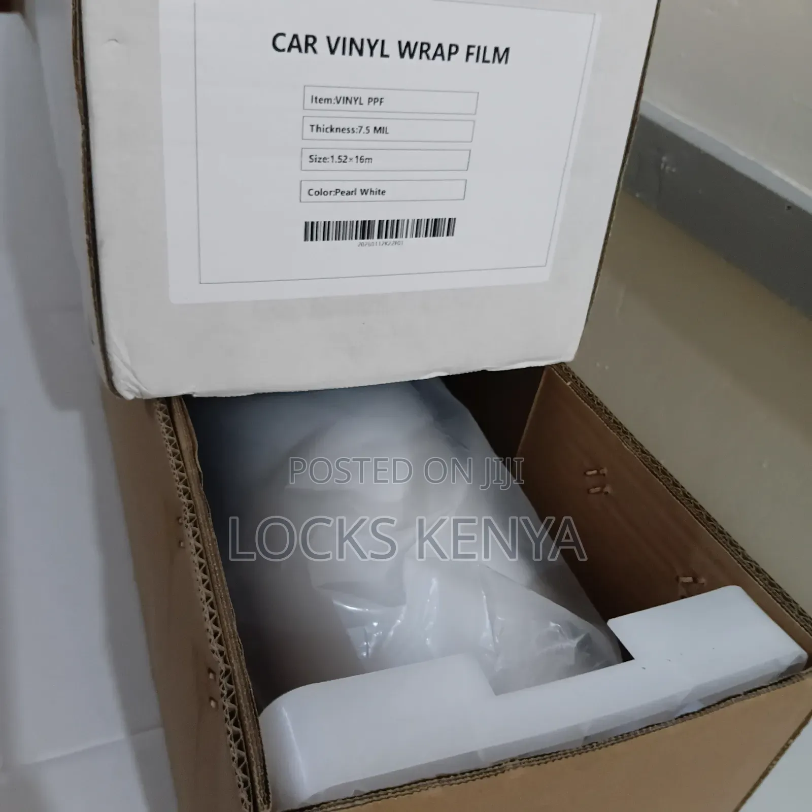 Pearl White Car Wrap