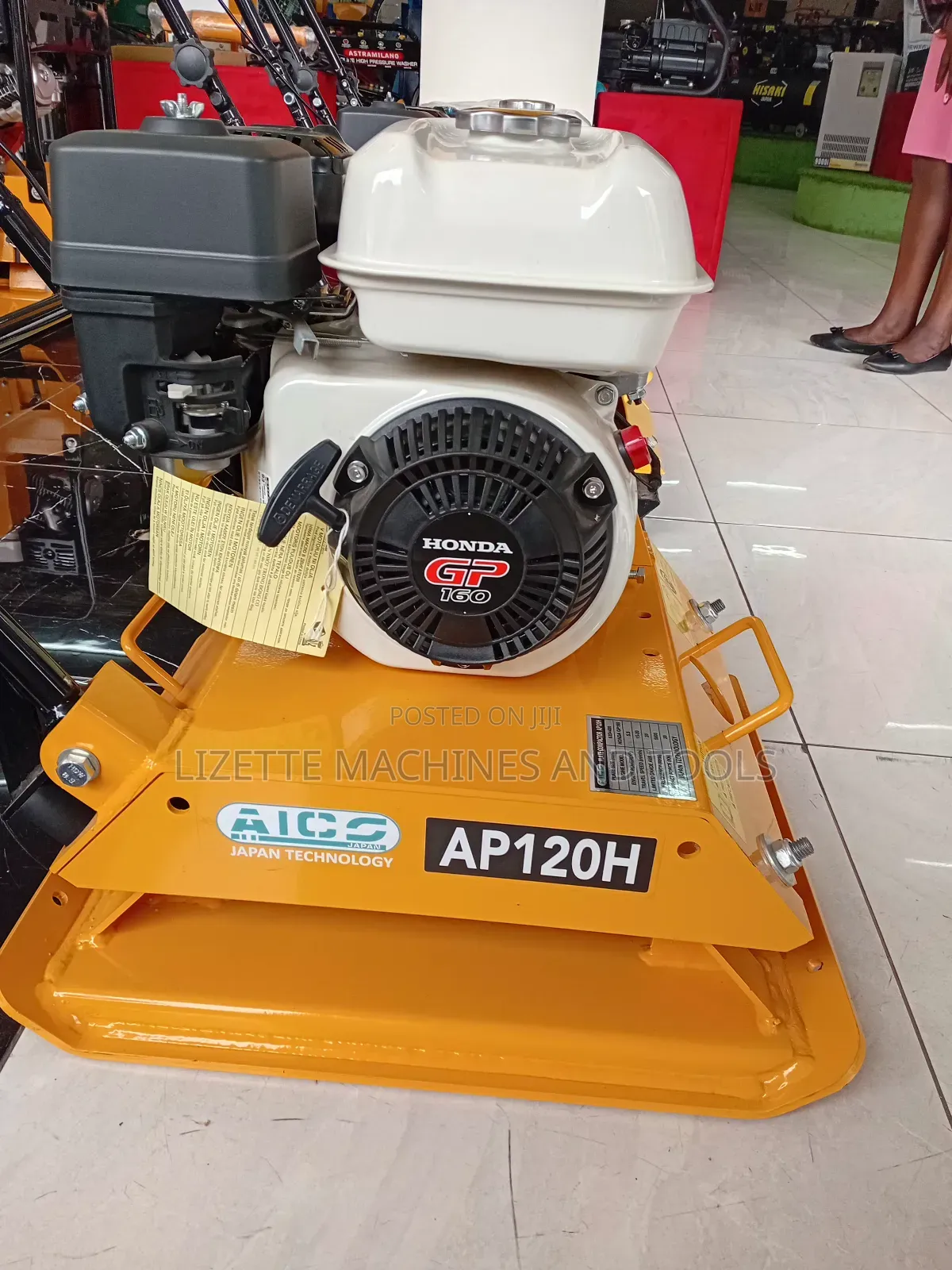 Aico Japan 120kg Plater Compactor With Honda Gp160 Petrol Engine