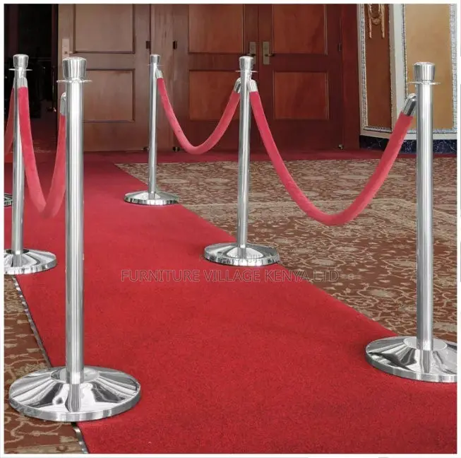 Gold Crowd Control Barrier Set of Six Pieces