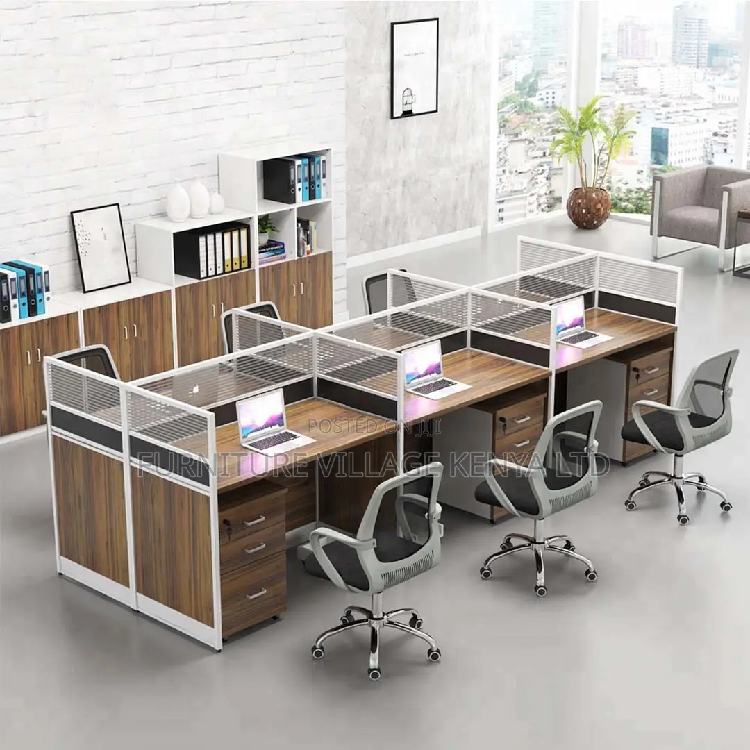 Office Workstation; 4- Persons Face to Face Office Workstation