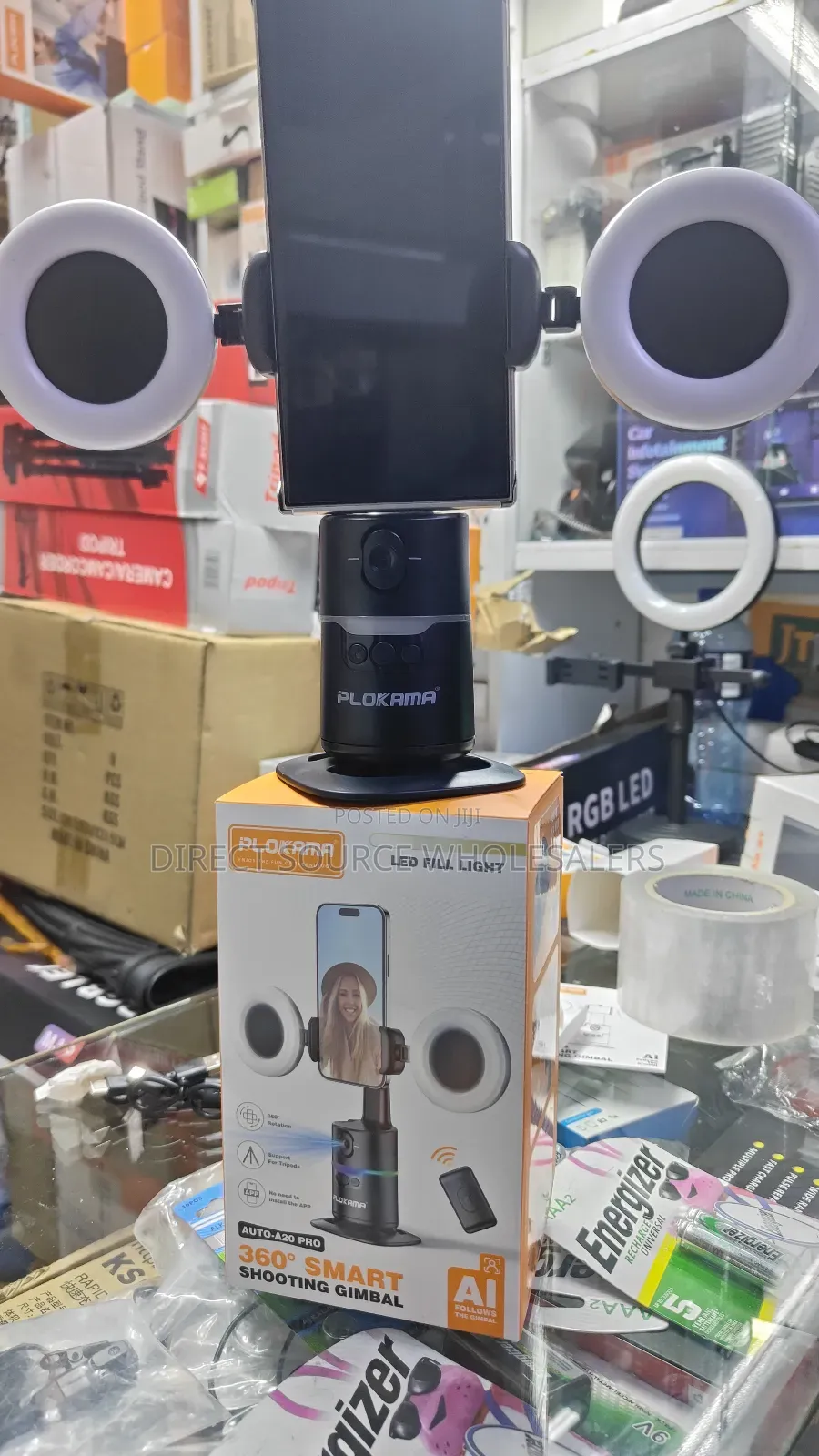 Gimbal Auto Face Tracking Phone Holder Tripod, Smart Shooting Remote