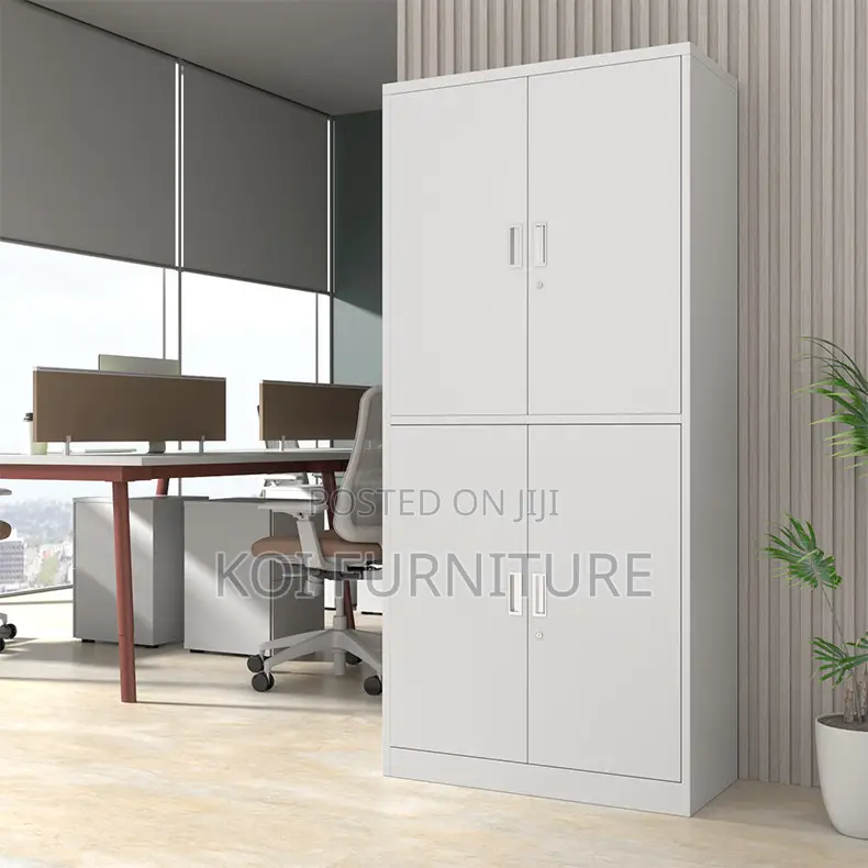 Office Cabinet : 4-Door Metal Office Filing Cabinet