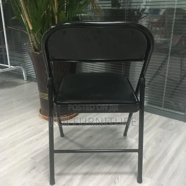 Office Chair : Foldable Pu Leather Padded Chair