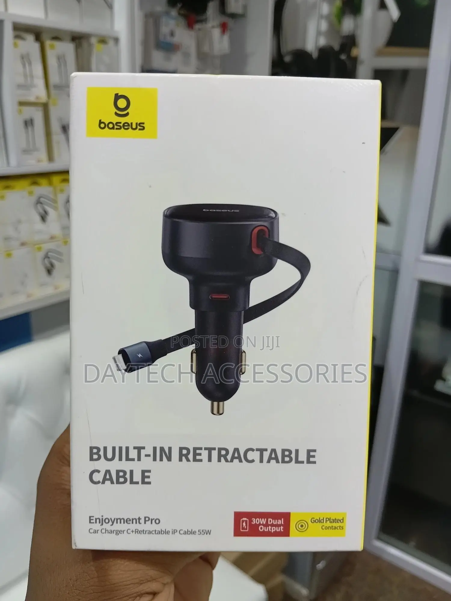 Baseus Enjoyment Pro Retractable Usb-C Car Charger 60w