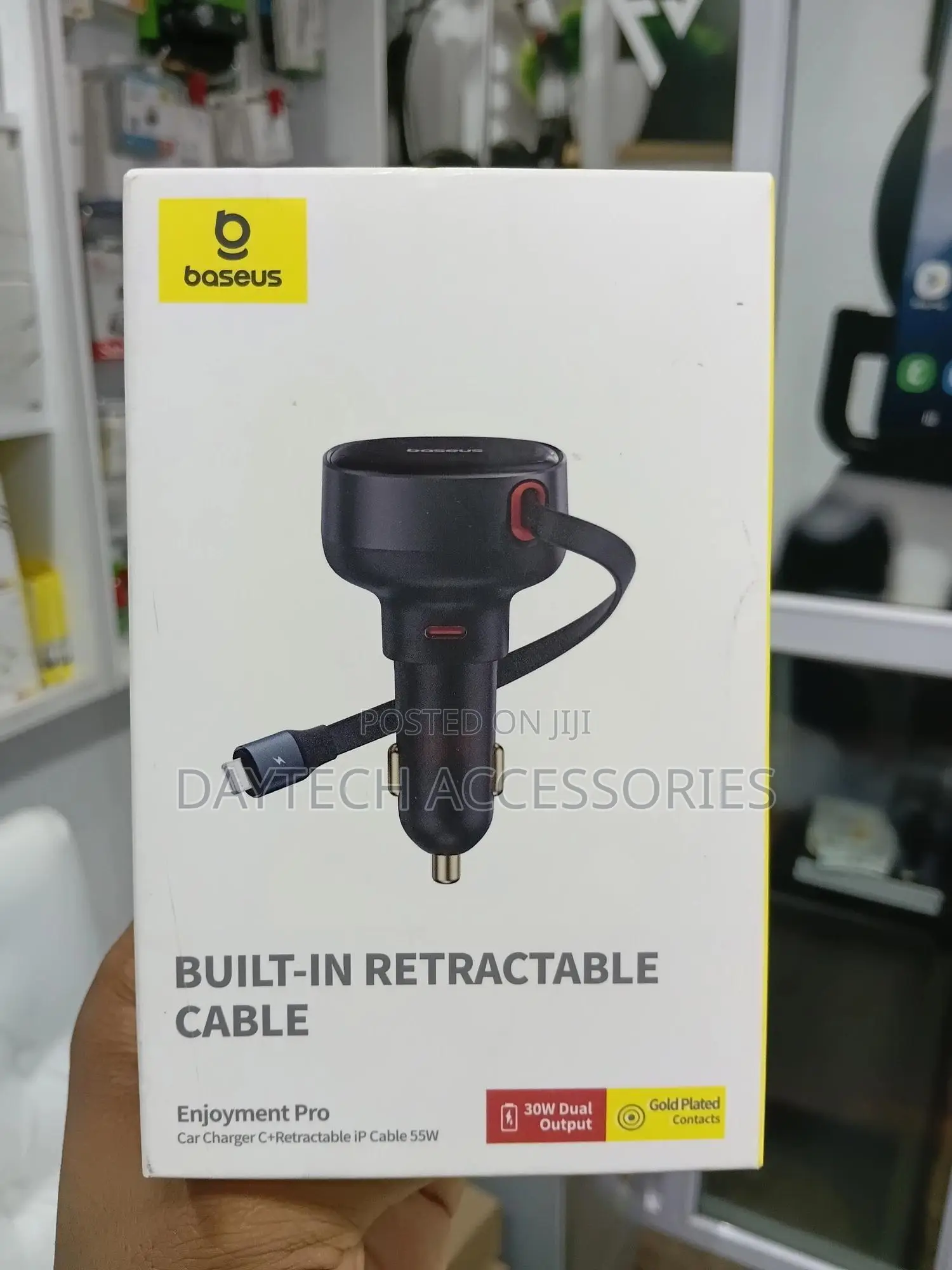 Baseus Enjoyment Pro Retractable Usb-C Car Charger 60w