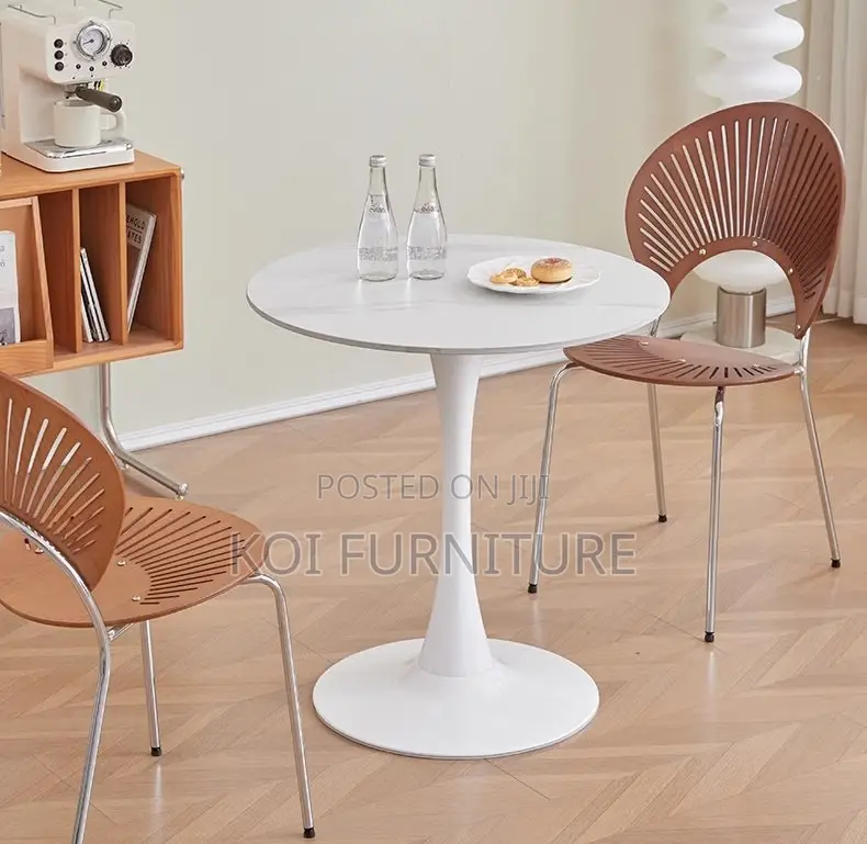 Dining Table : The Arctic White Round Home Dining Table