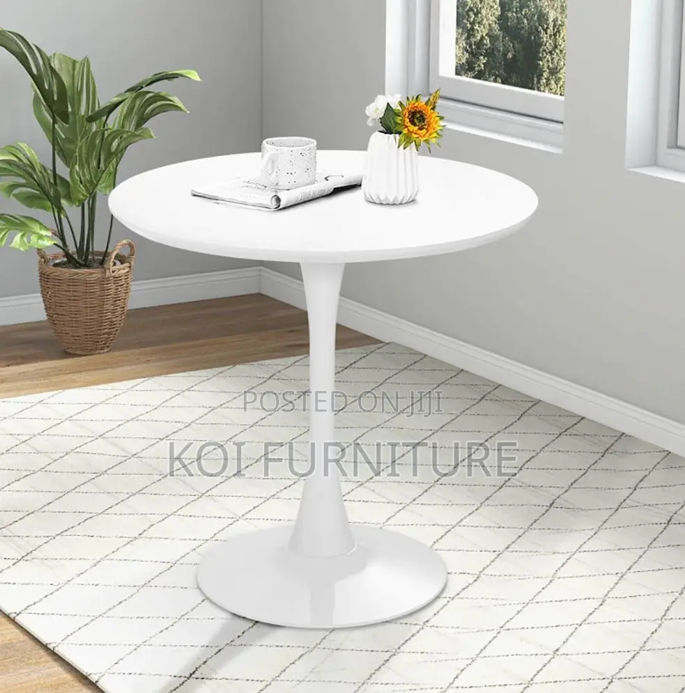 Dining Table : The Arctic White Round Home Dining Table