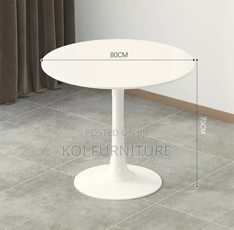 Dining Table : The Arctic White Round Home Dining Table