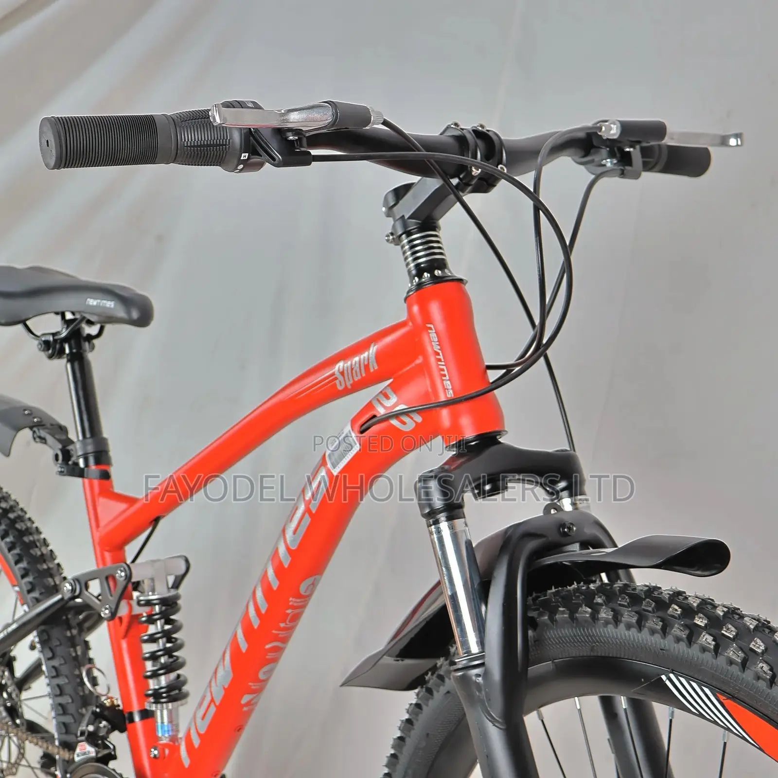 Premium Newtimes 26" Dual Shock Mountain Bike With Mudguards