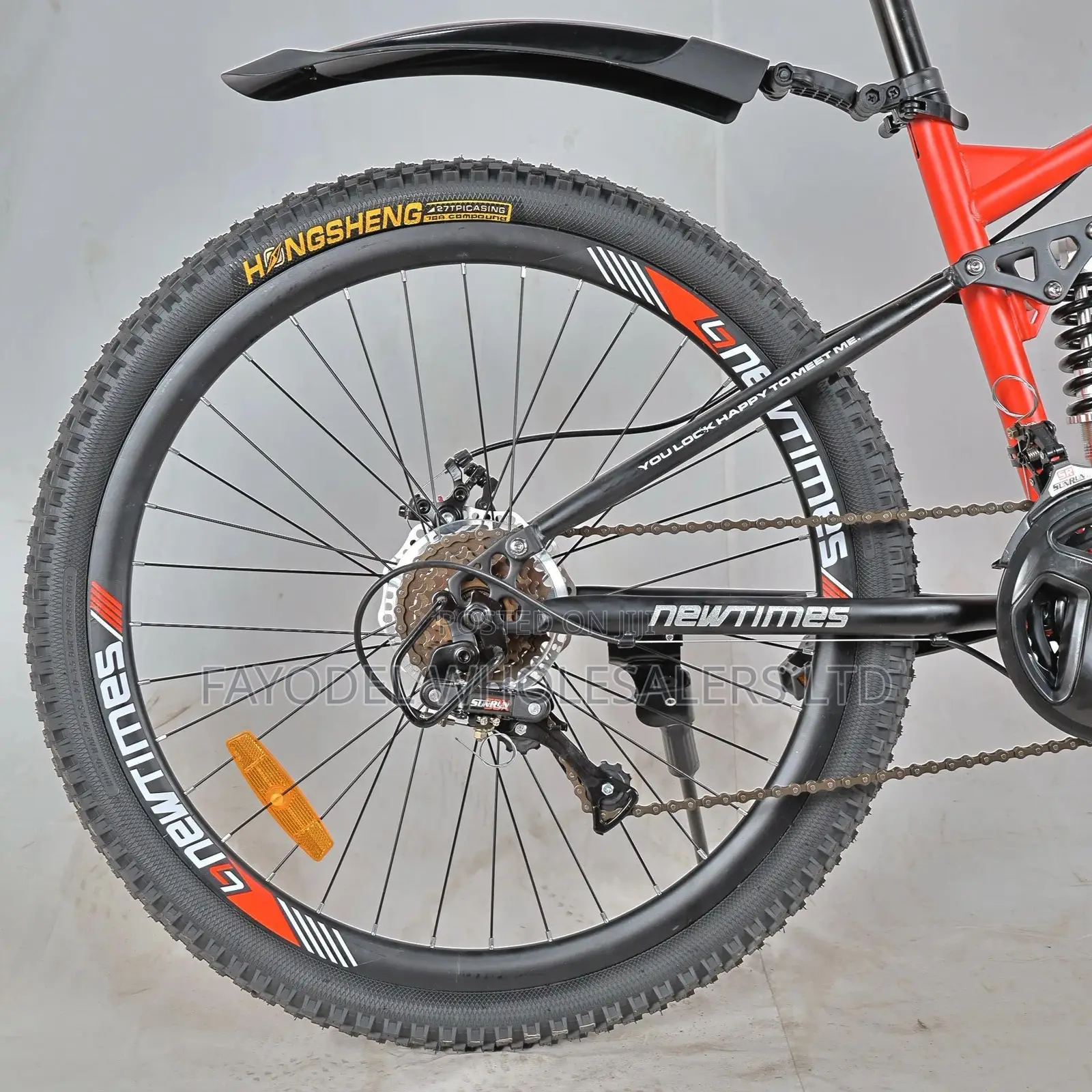 Premium Newtimes 26" Dual Shock Mountain Bike With Mudguards