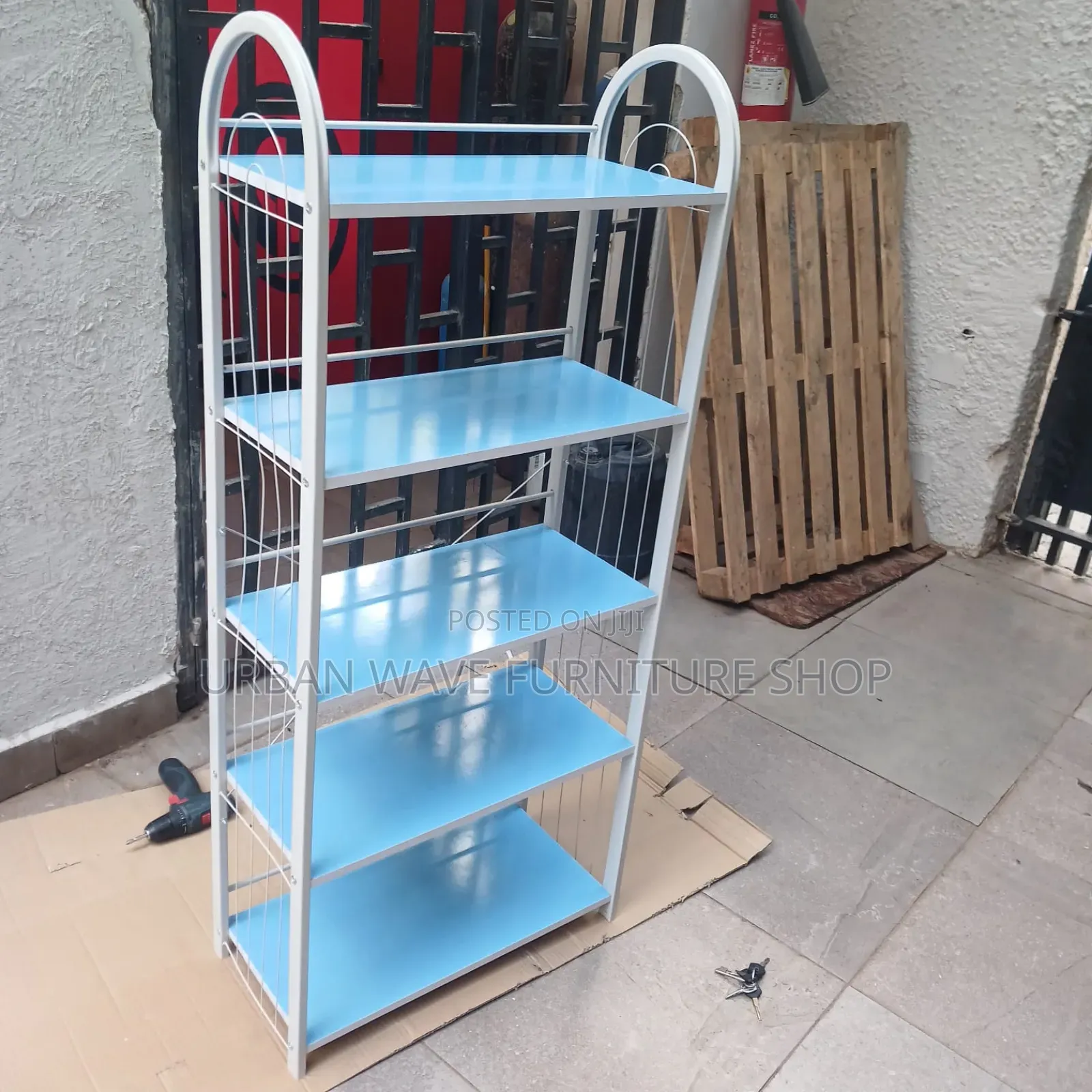 Blue  Shoe Storage