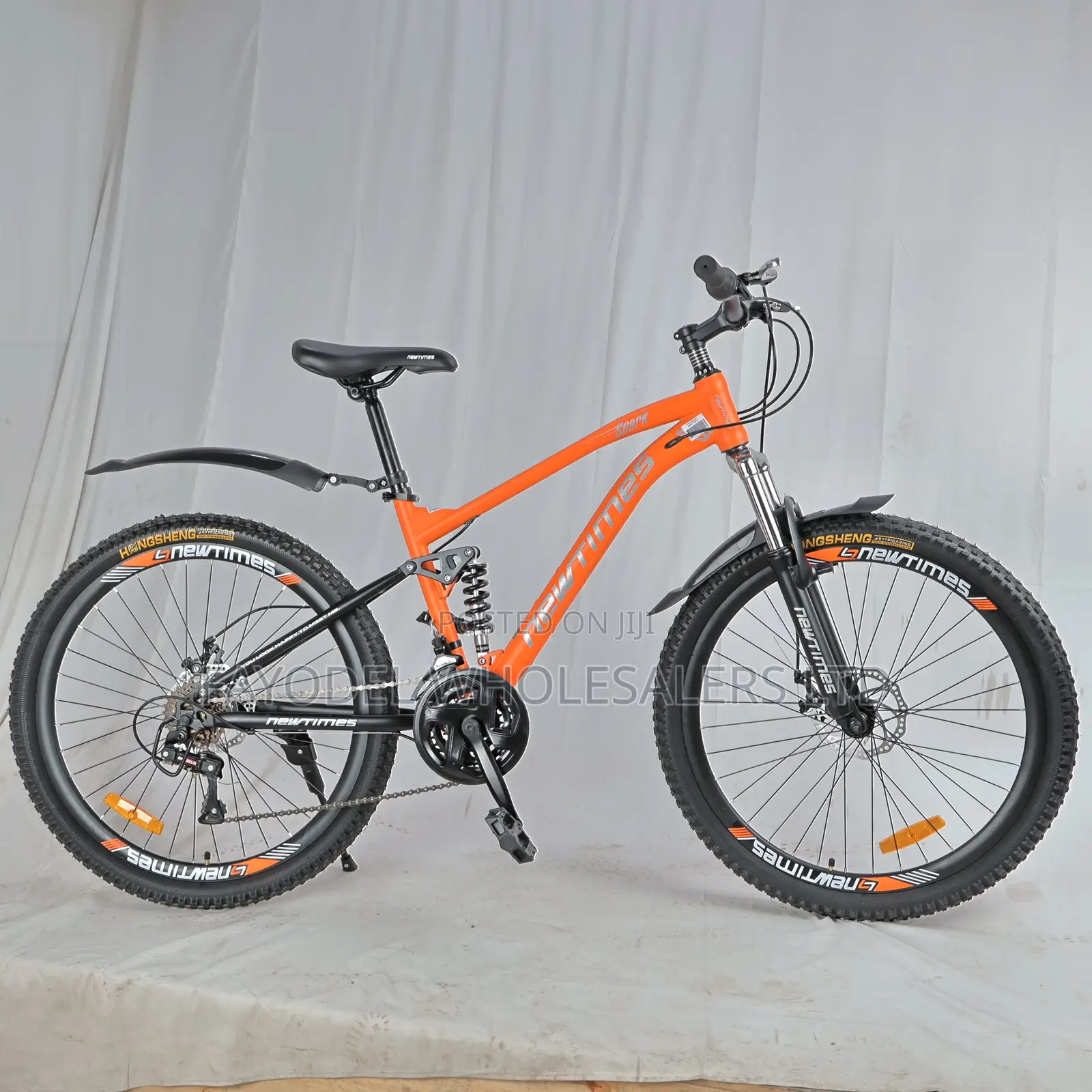 Newtimes Spark 26" MTB - Striking Red Dual Suspension Mountain Bike