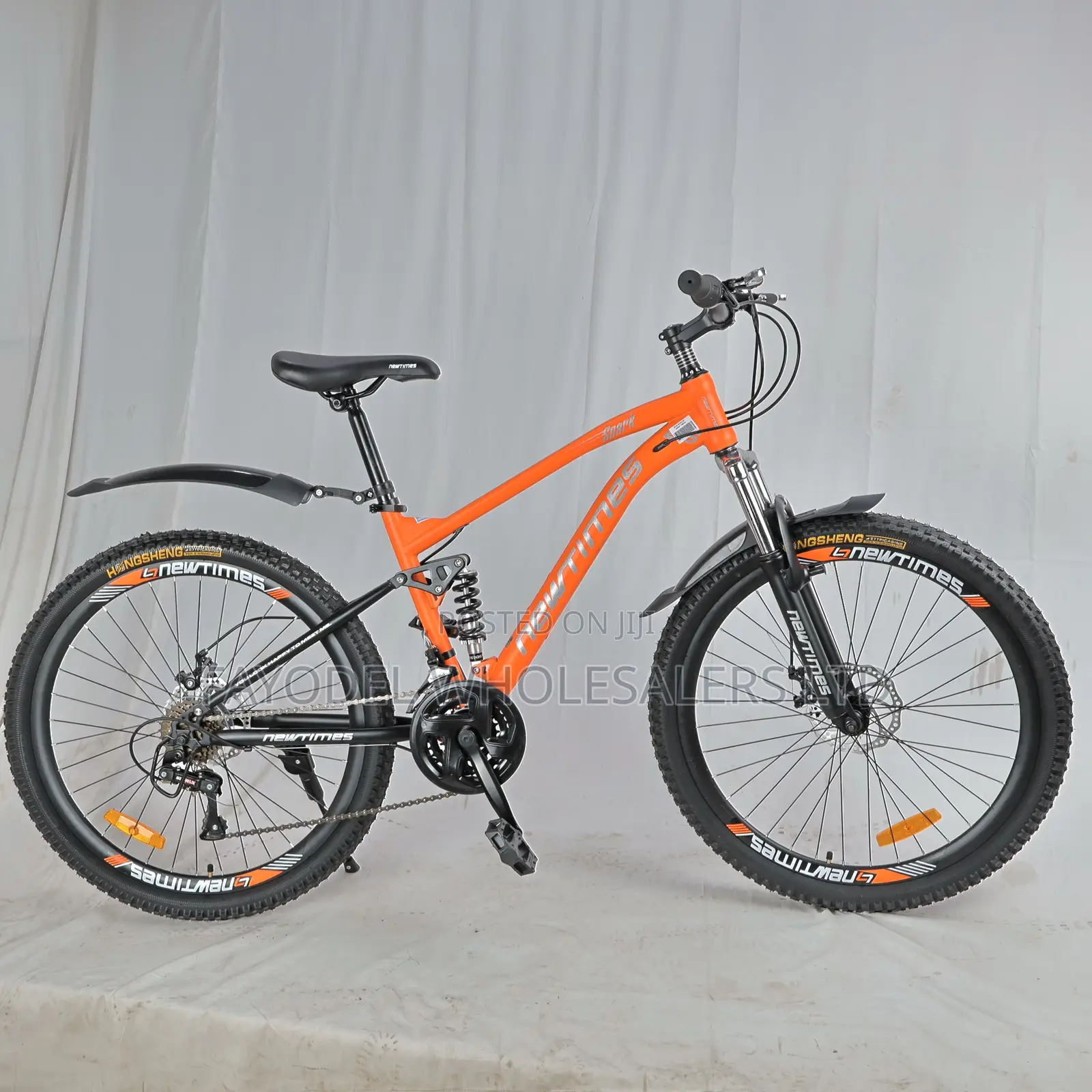 Newtimes 26-Inch Mountain Bike With Front and Rear Suspension