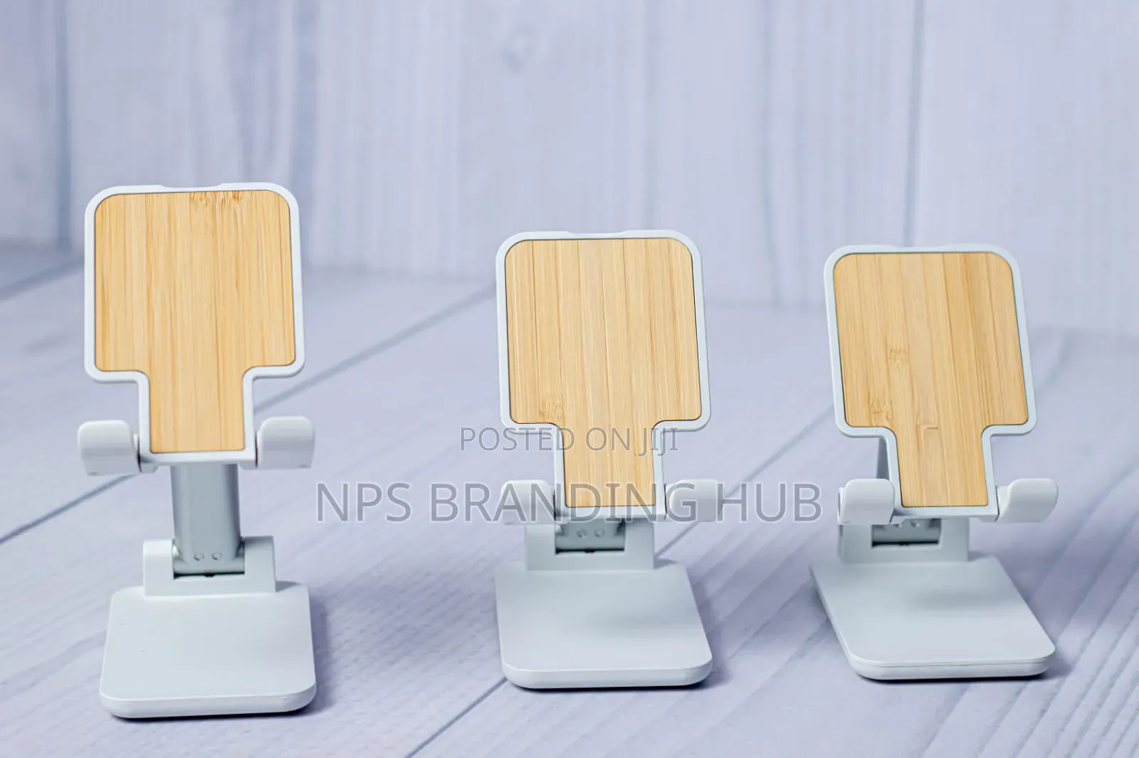 Bamboo Phone Holder Hub