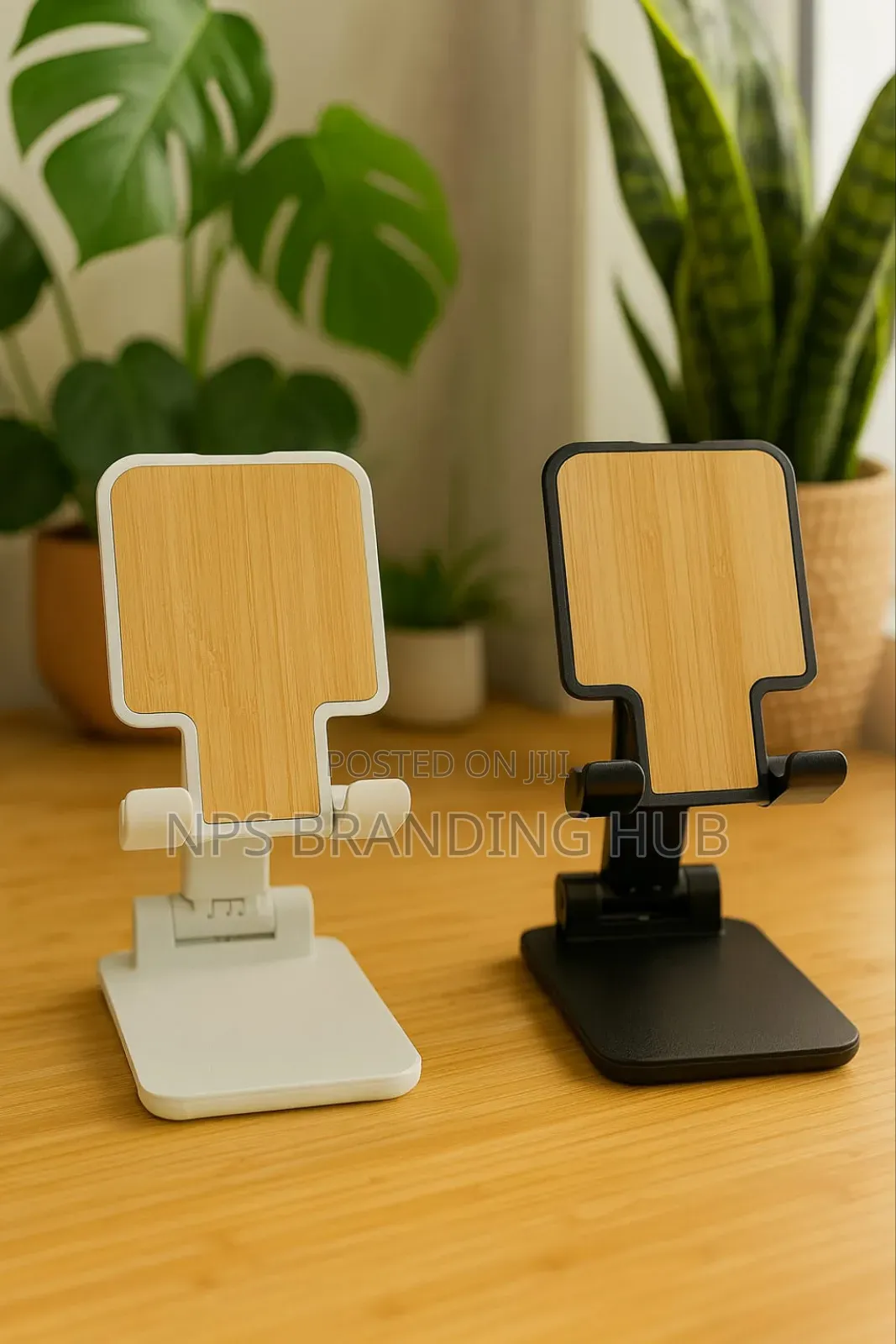 Bamboo Phone Holder Hub