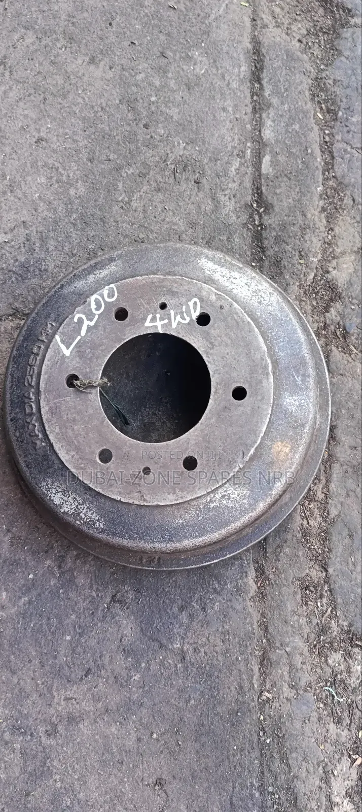 Brake Drum 256.0mm L200, Pajero.