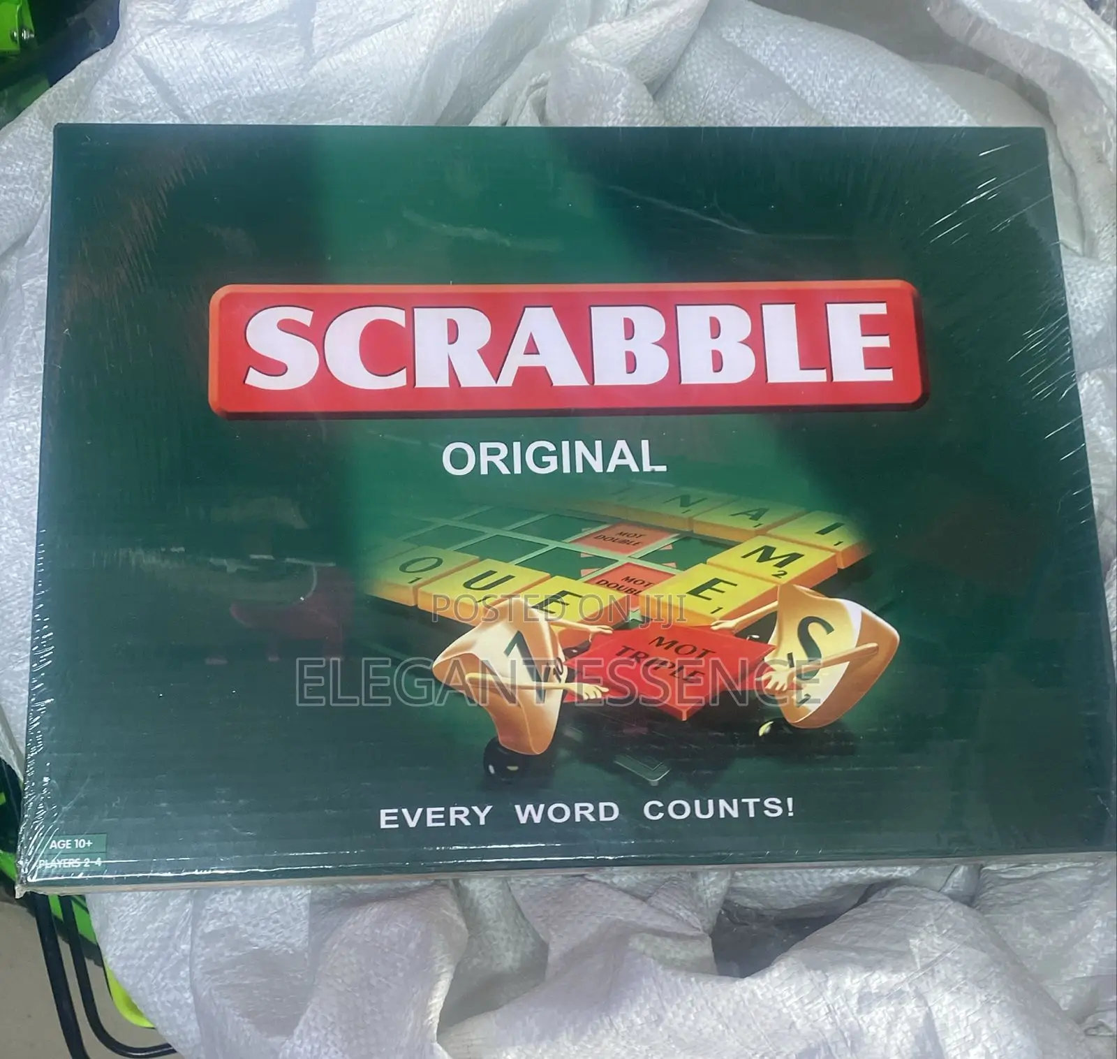 Scrabble 100 Letter Tiles Word Board Game Complete Set