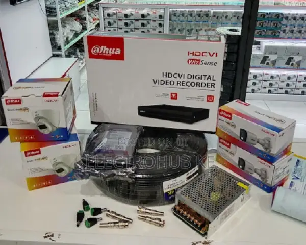 Dahua 4 CCTV Cameras Full Kit Smart Dual (With Mic)