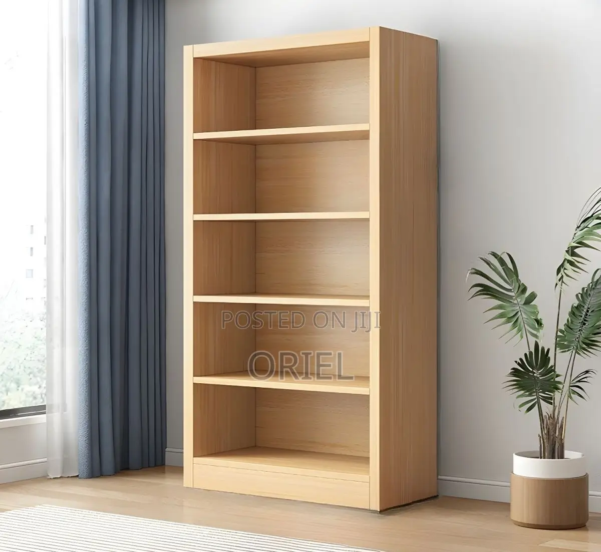 Office Cabinet : Wooden 5-Tier Open Office Bookshelf Display Cabinet