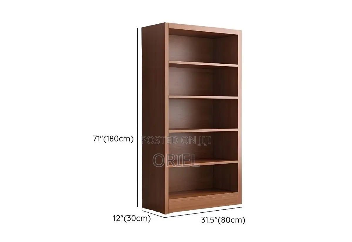 Office Cabinet : Wooden 5-Tier Open Office Bookshelf Display Cabinet