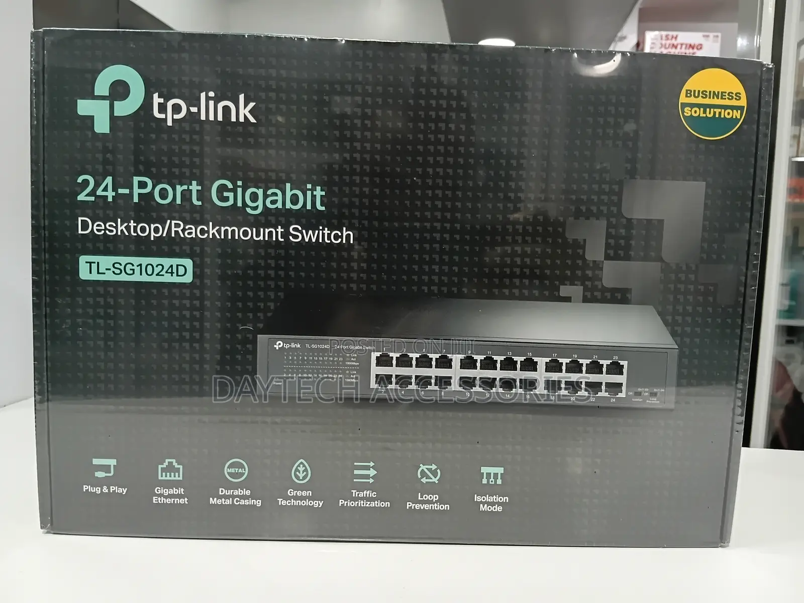 Tp-Link 24-Port Gigabit Desktop/Rackmount Switch (Tl-Sg1024d).