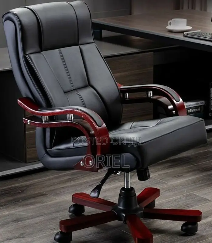 Office Chair :Leather Executive High-Back Chair for Executive Offices