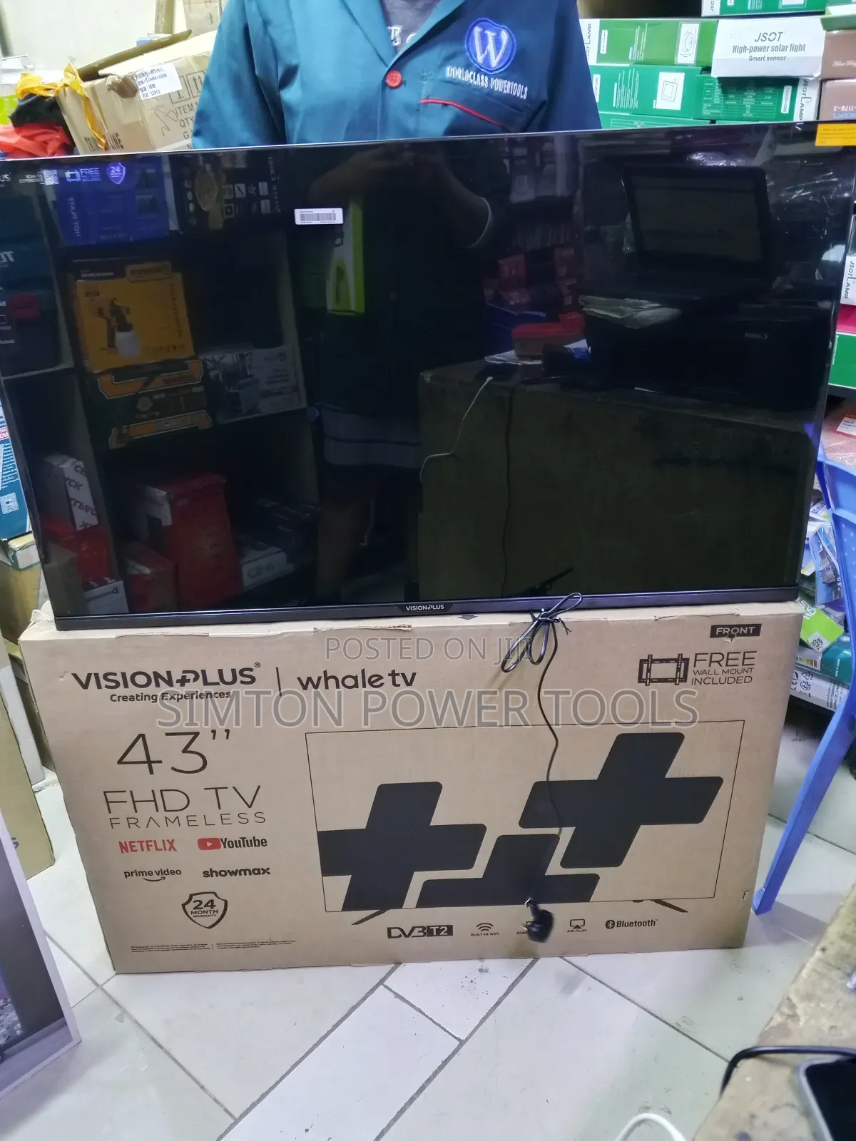 Quality Vision Frameless Smart Tv 43-Inch
