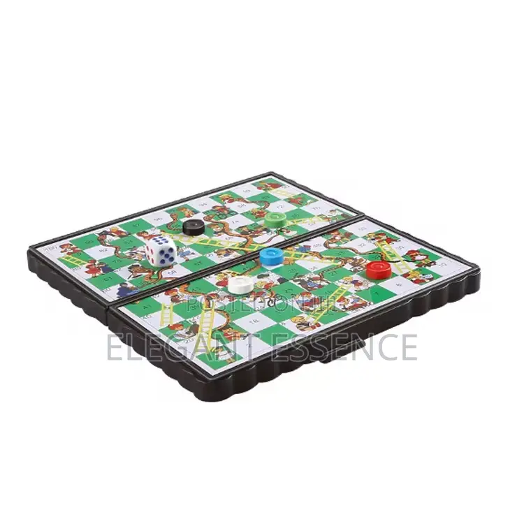 Mini Board Game Snake and Ladder Chess Game-Small