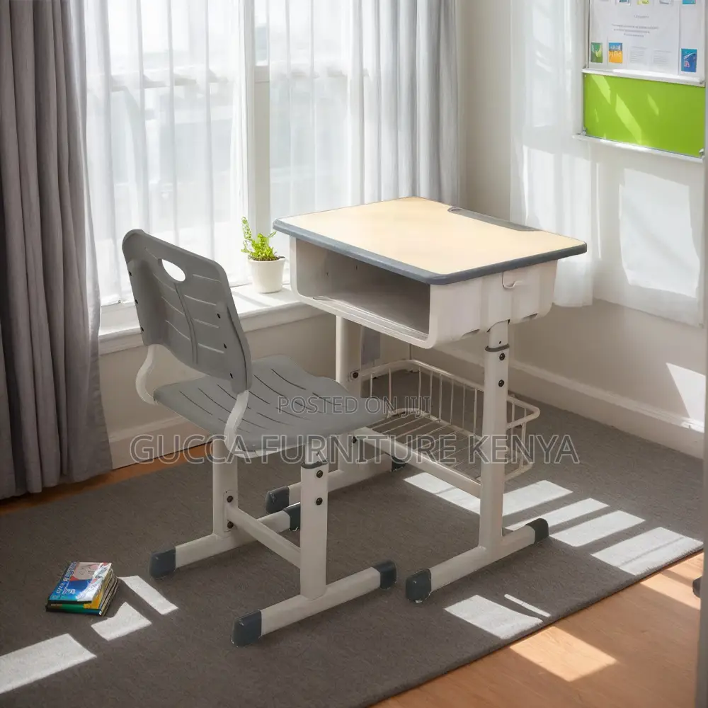 Adjustable Kid's Classroom Study Desk and Chair