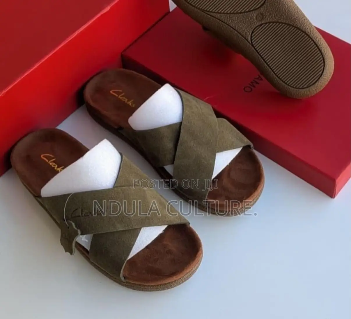 Clarks Soft Sole Crisscross Sandals