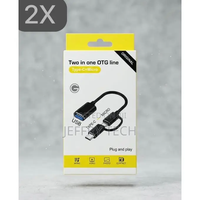 Otg 2-in-1 Adapter (Type-C Micro-Usb) to Usb 3.0 - 2-Pack